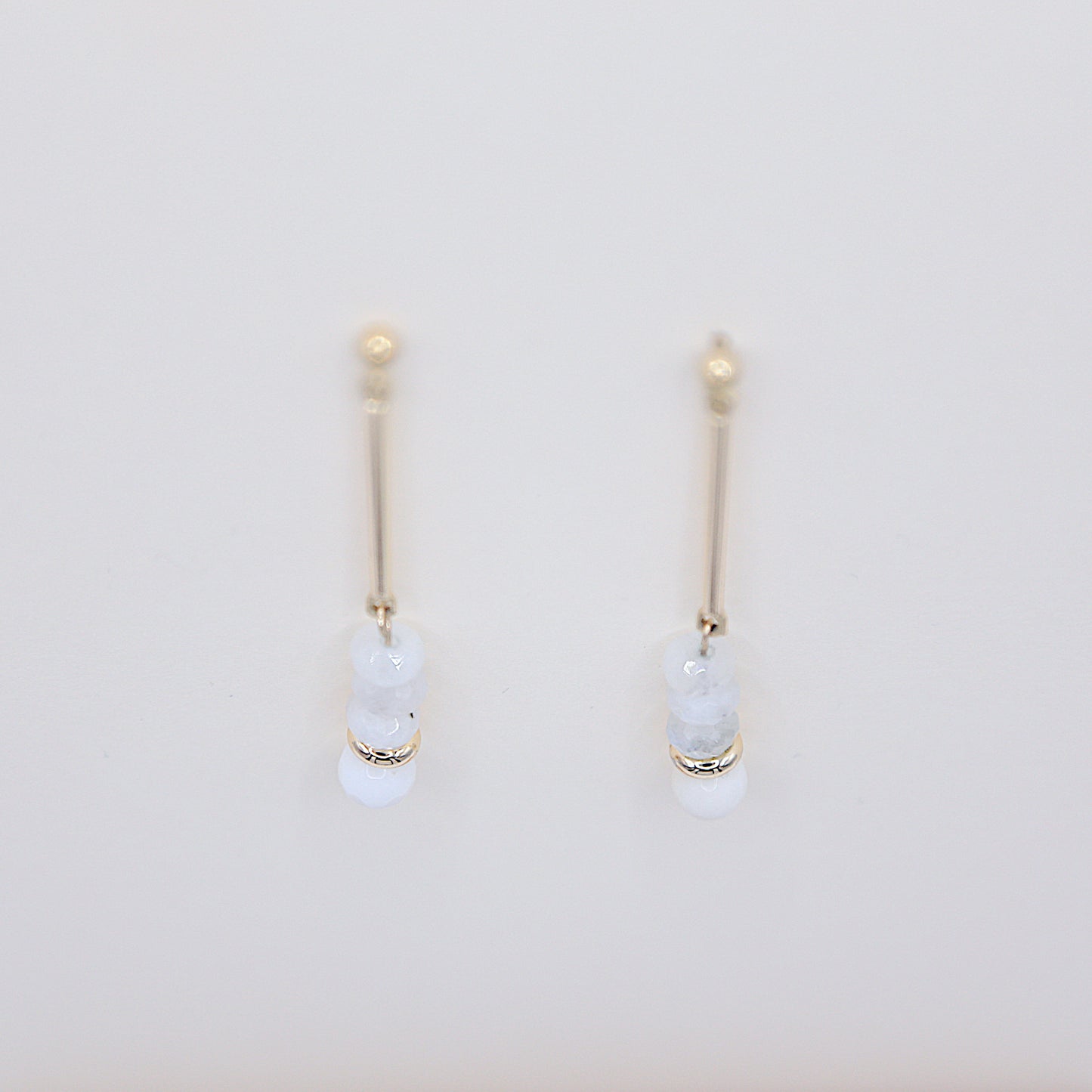 Boucles d'oreilles en Agate blanche