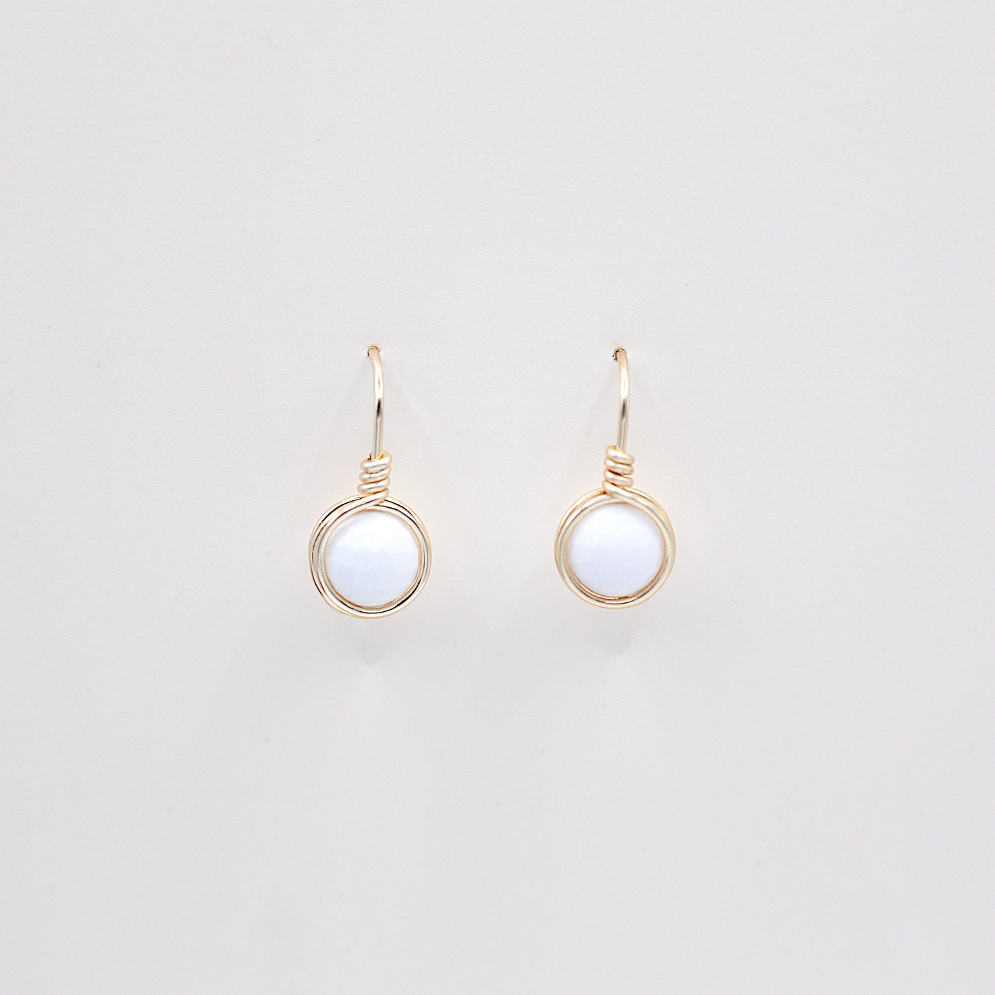 Boucles d'oreilles Wire Wrapping en Agate