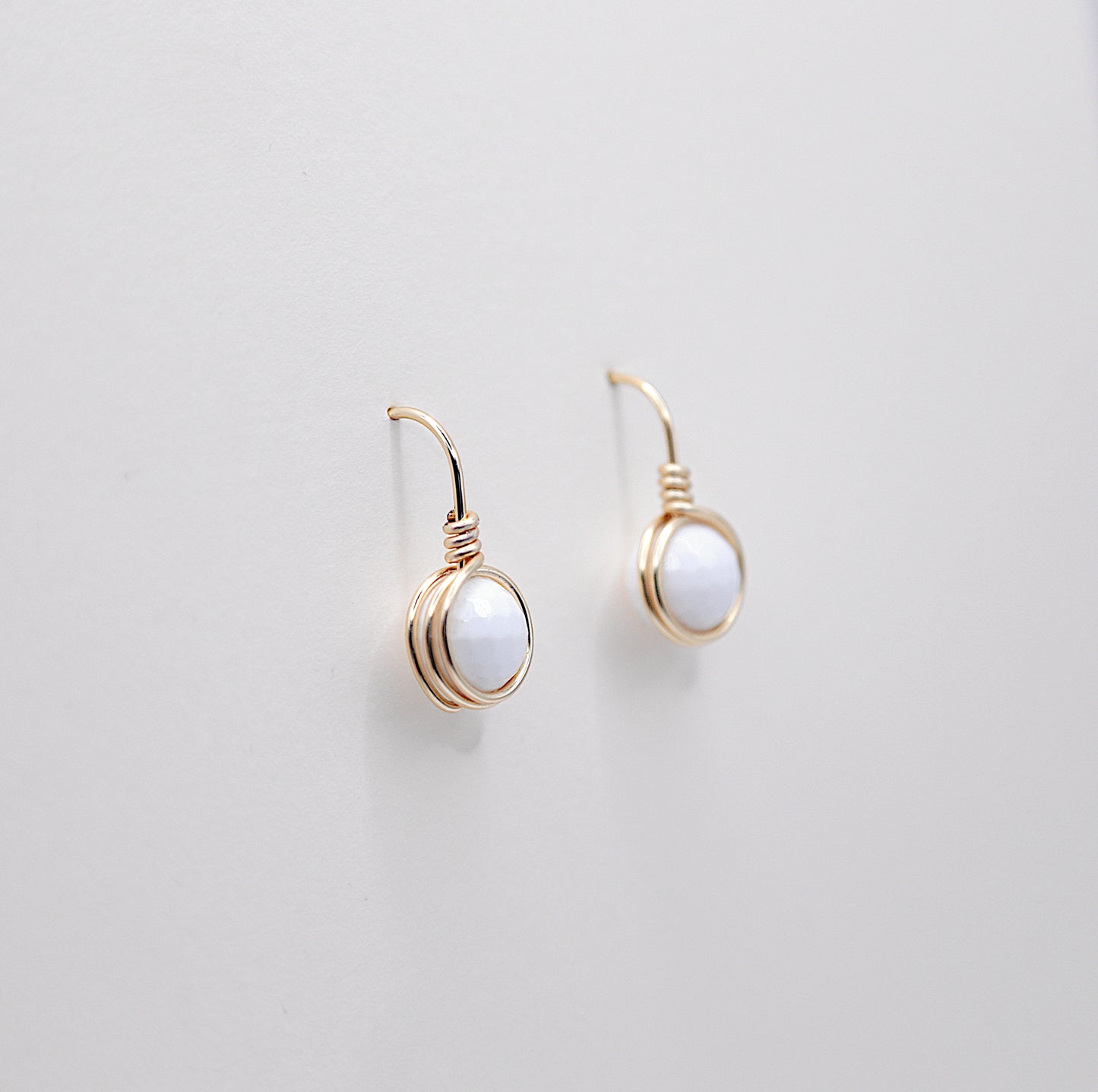 Boucles d'oreilles Wire Wrapping en Agate