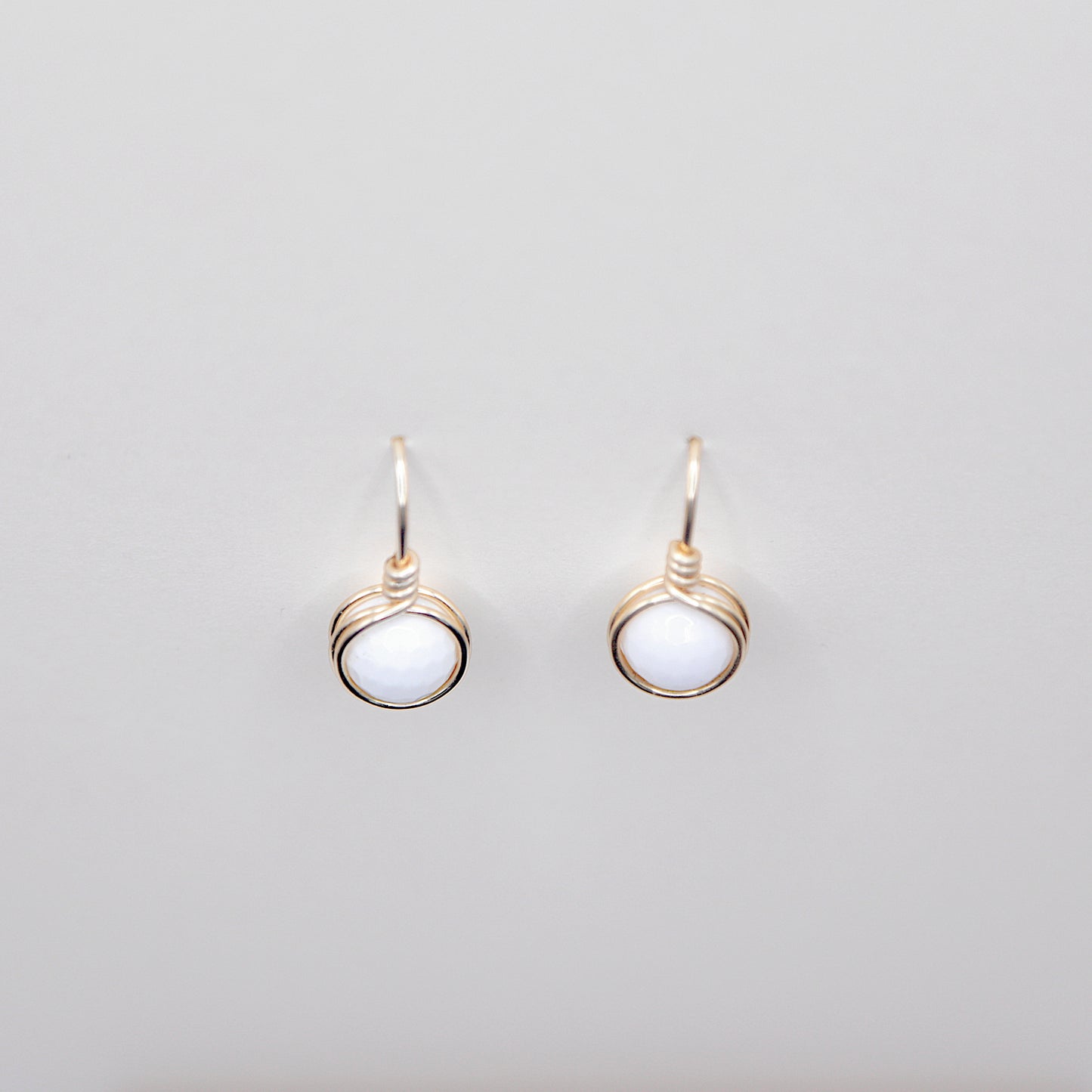 Boucles d'oreilles Wire Wrapping en Agate