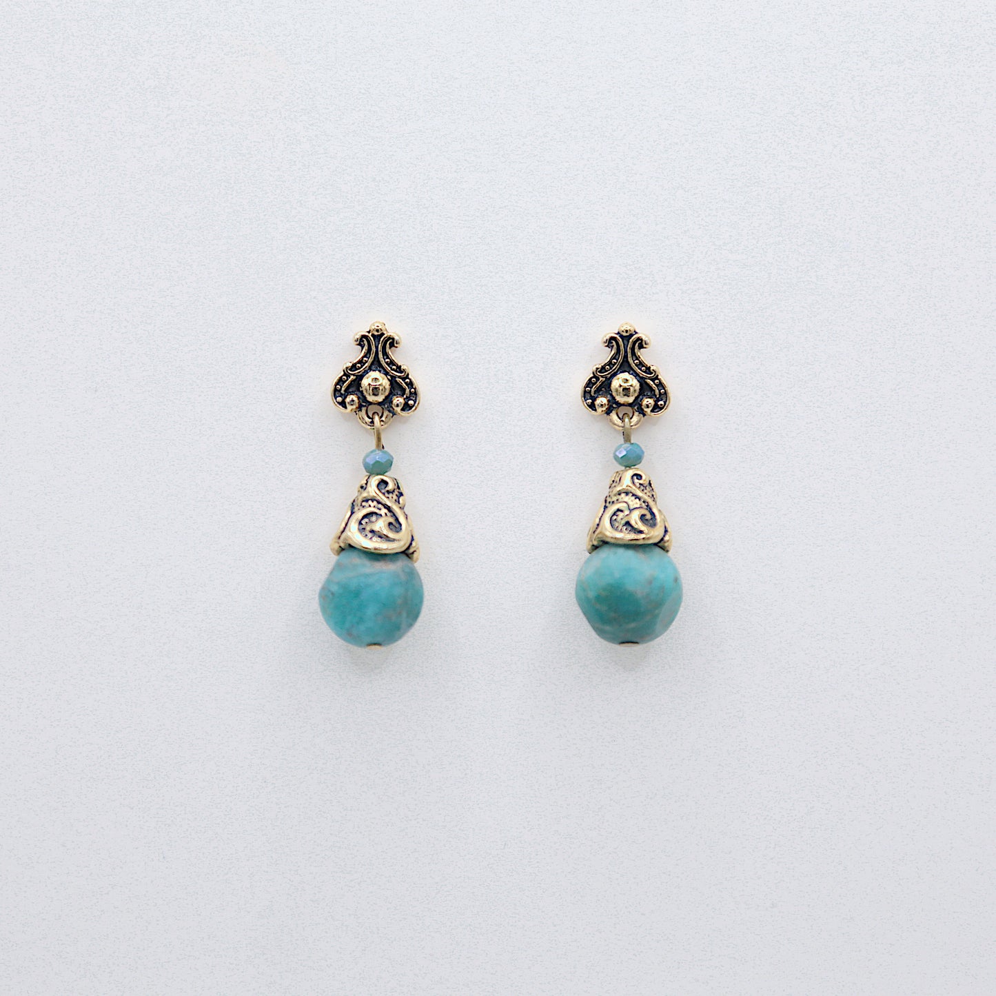 Boucles d'oreilles en Amazonite