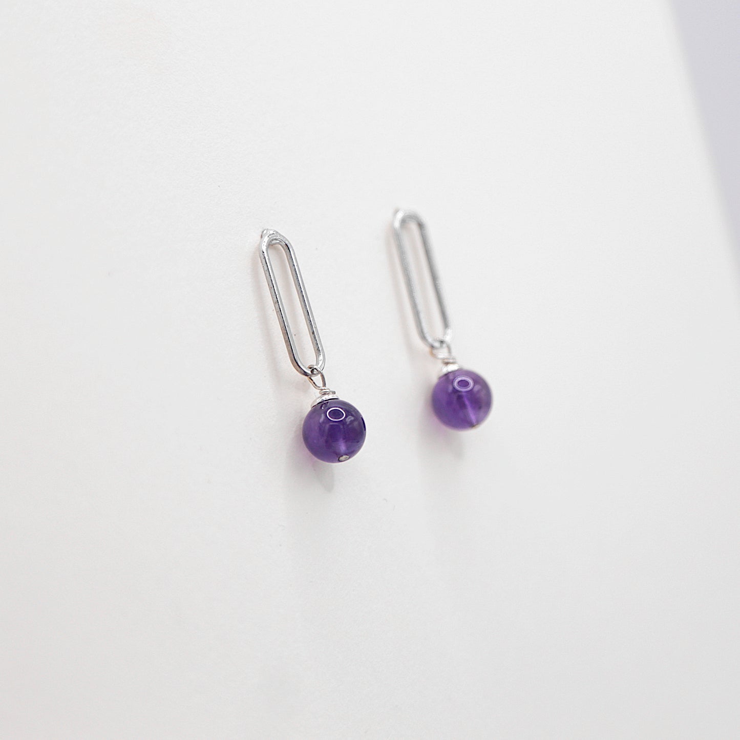 Boucles d'oreilles en Améthyste