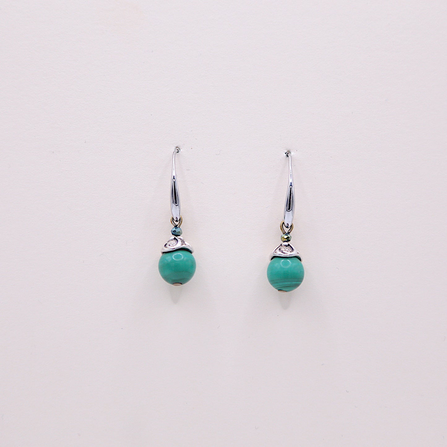 Boucles d'oreilles en Malachite
