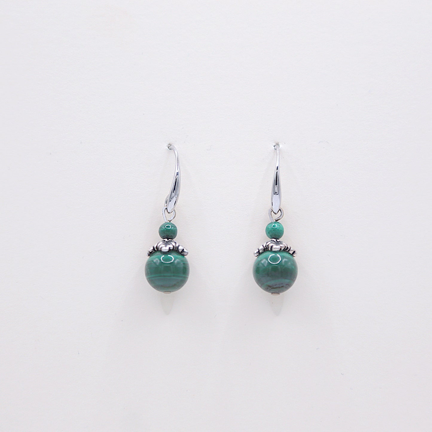 Boucles d'oreilles en Malachite