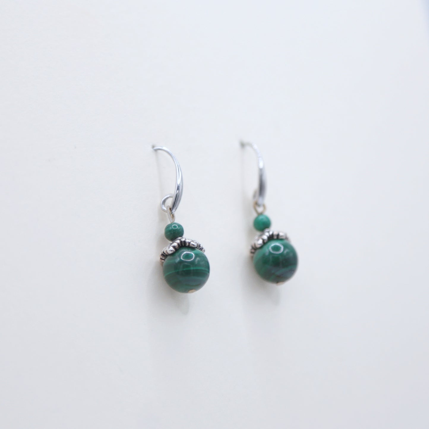 Boucles d'oreilles en Malachite