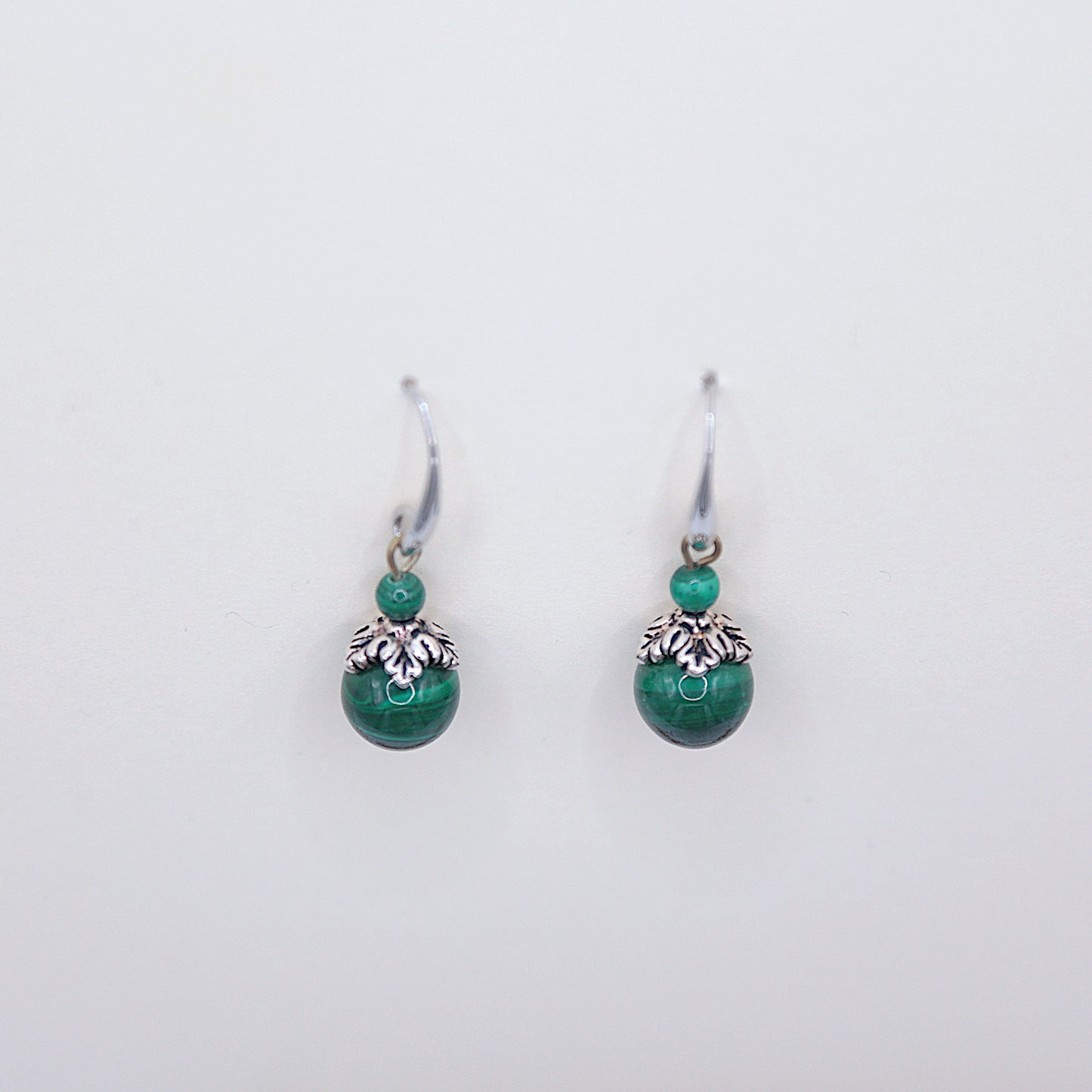 Boucles d'oreilles en Malachite