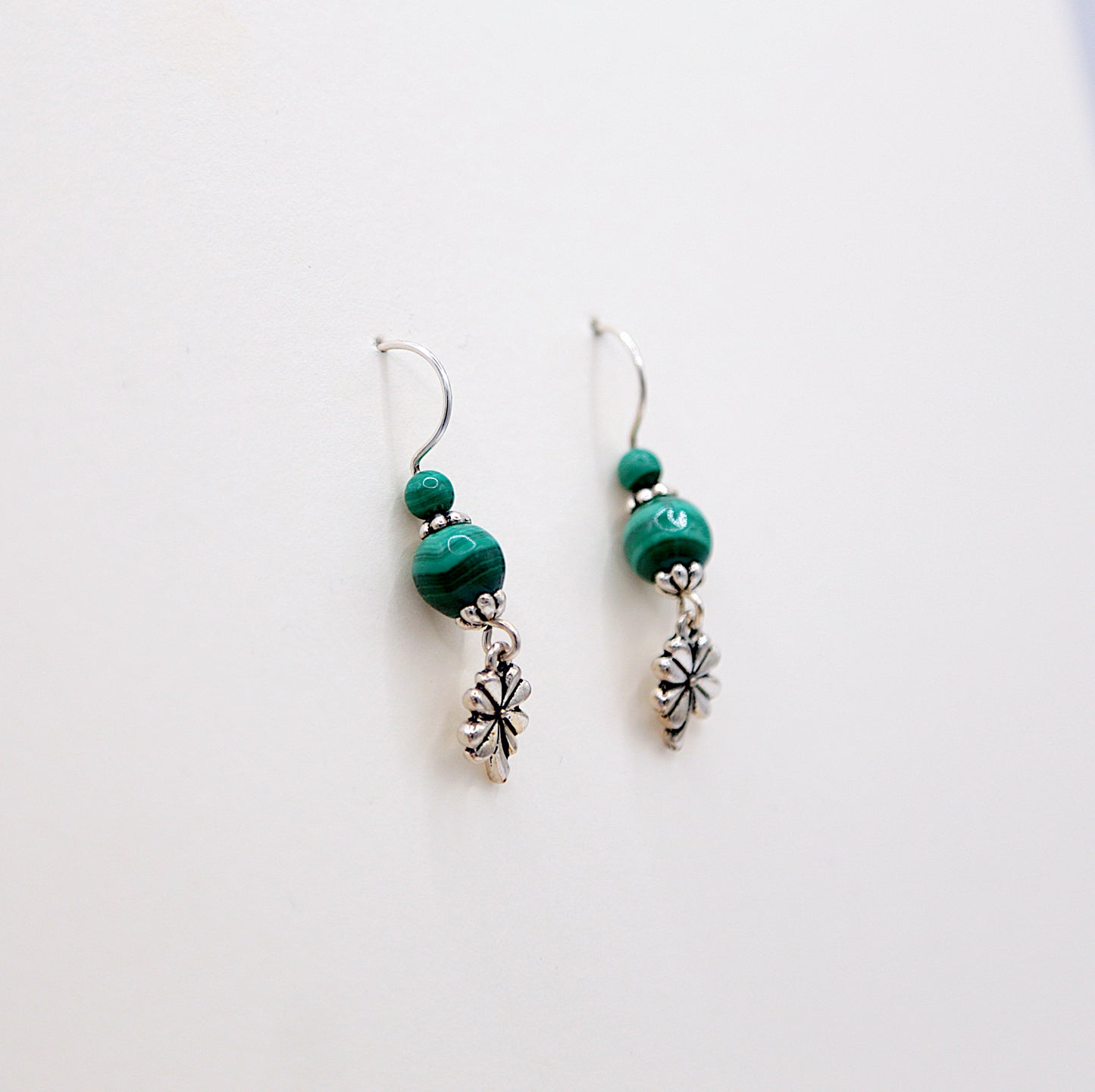 Boucles d'oreilles en Malachite