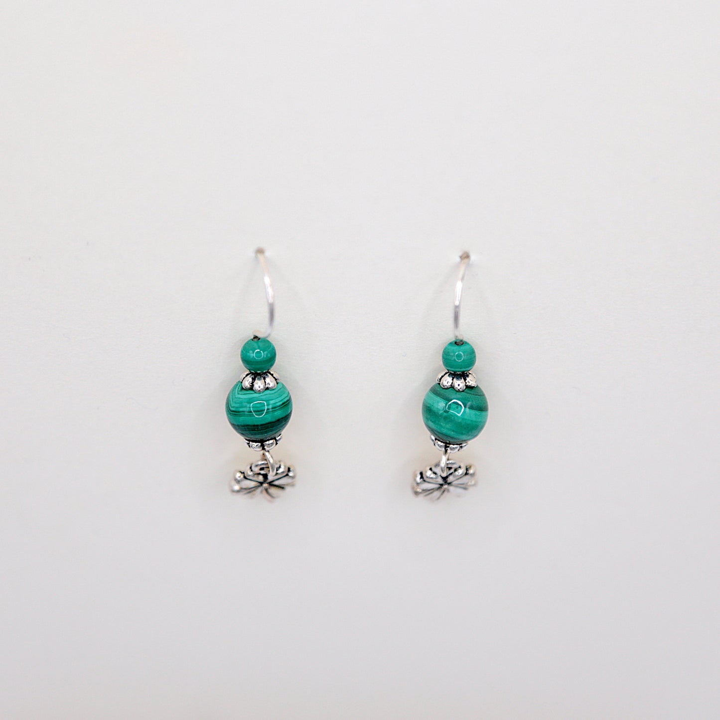 Boucles d'oreilles en Malachite