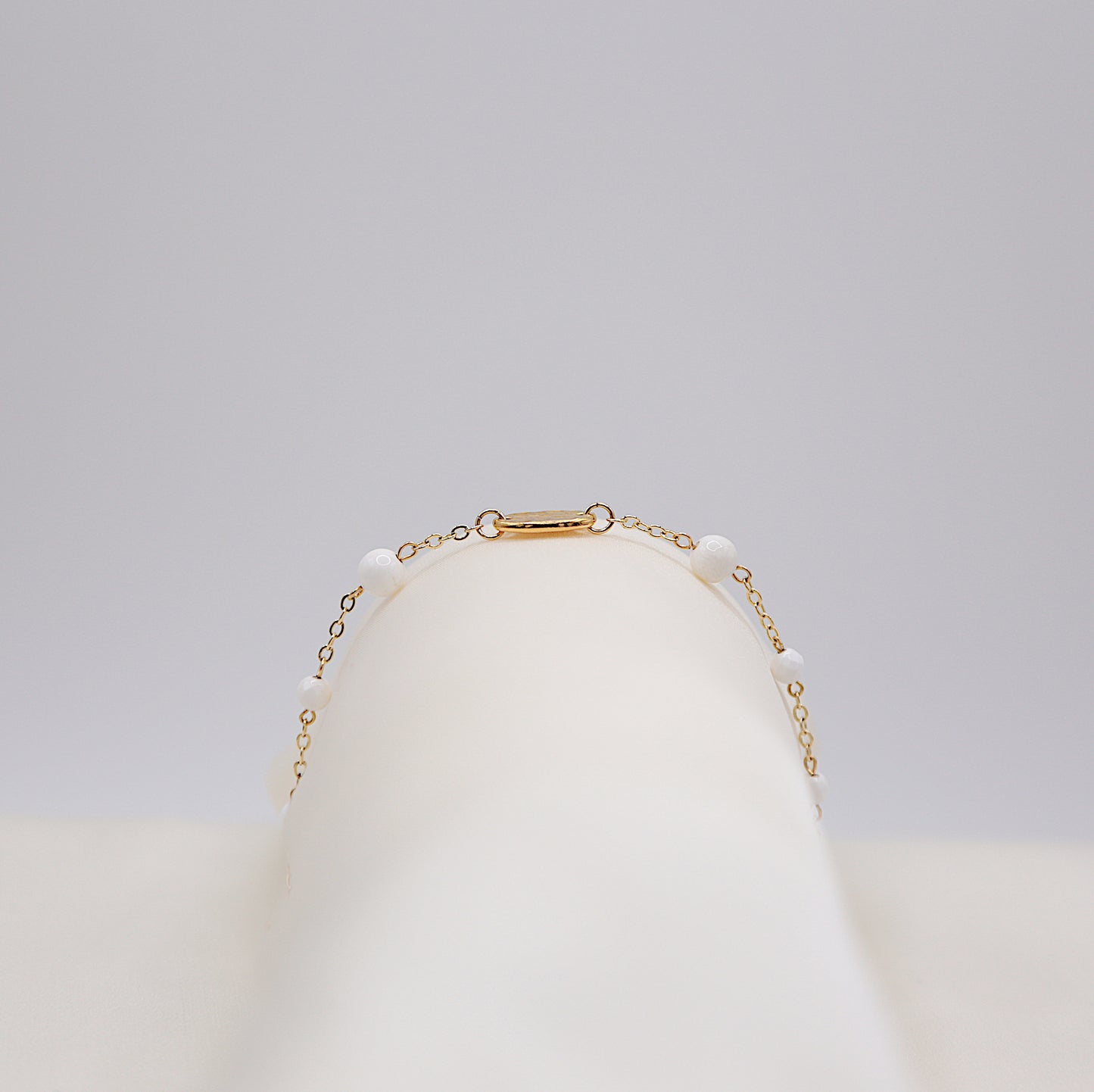 Bracelet en Agate blanche