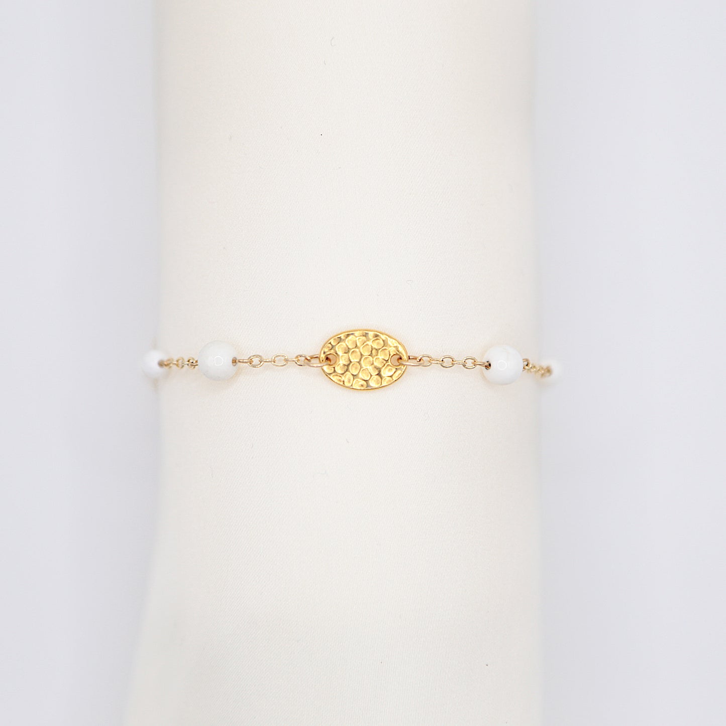 Bracelet en Agate blanche
