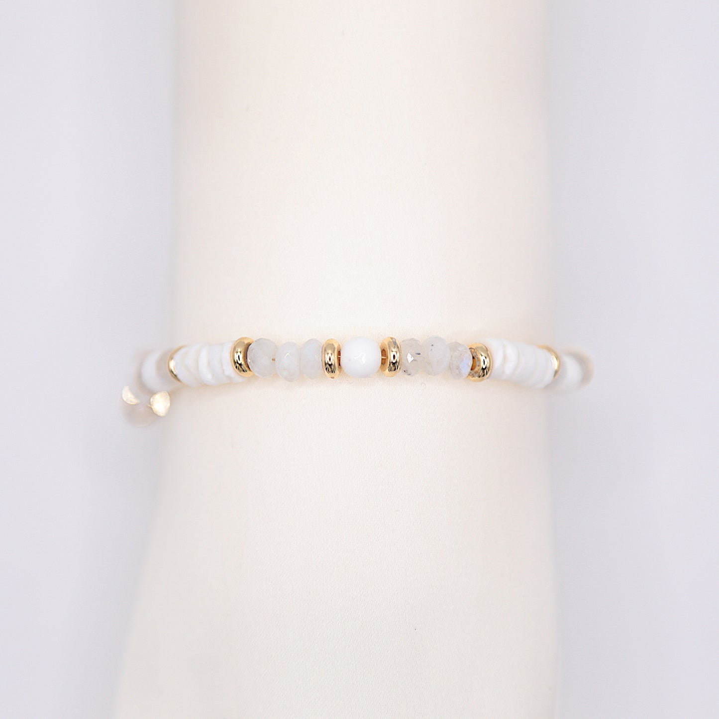 Bracelet en Agate blanche