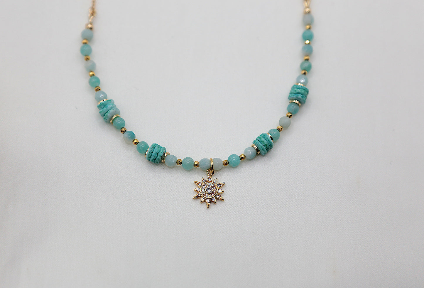 Collier en Amazonite