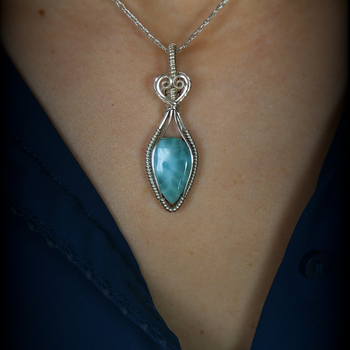 Pendentif Larimar